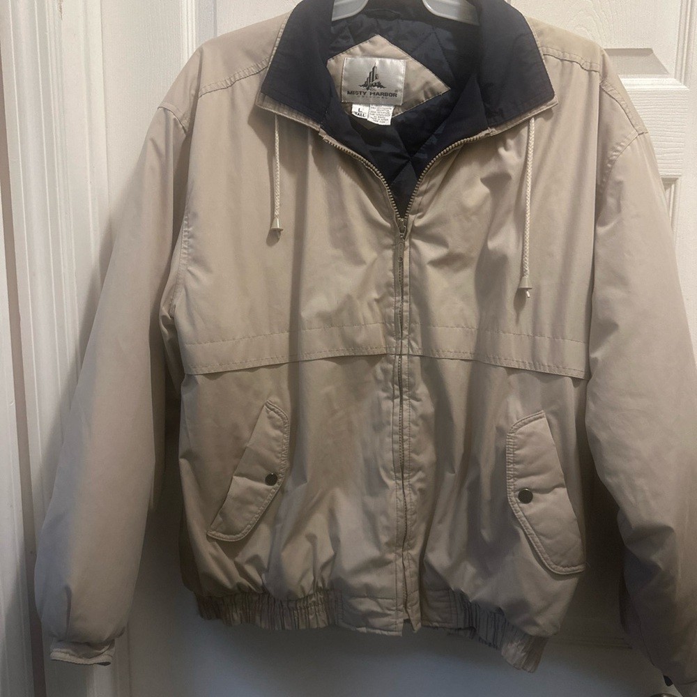 Vintage Misty Harbor Adult  Lined Rain Coat Jacket Size L/ Tall RN 69082
